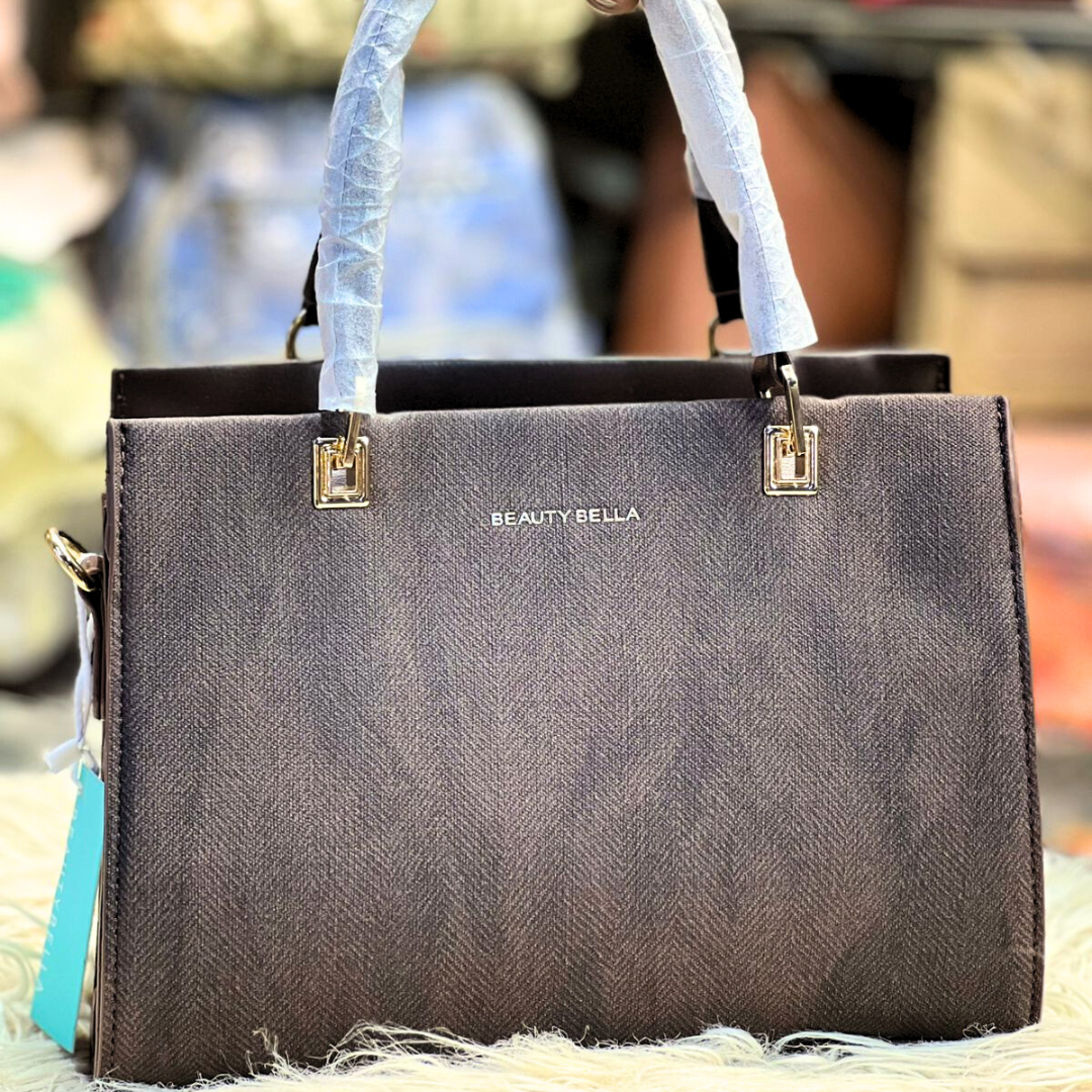 Premium Imported Leather Handbag | Long Belt & Dual Partition | Trendy Everyday Style