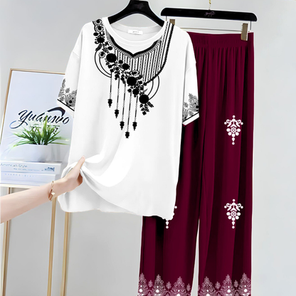 Cotton Jersey Night Suit with Flapper for Women | Stylish Sleepwear Set | Trendy Night Dress for Girls – M, L, XL