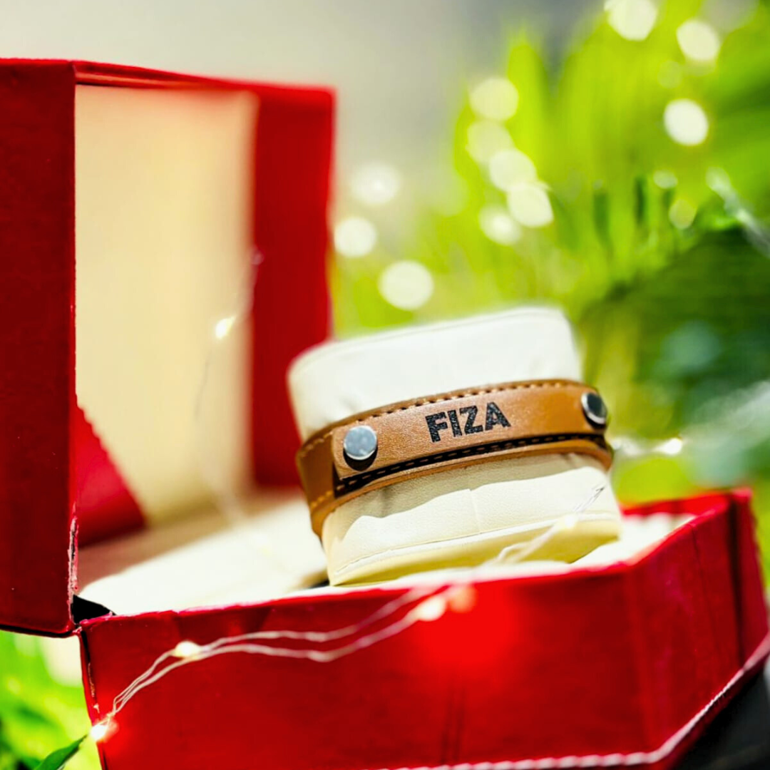 Custom Engraved Leather Band – Premium Cowhide Bracelet for Everyday Style