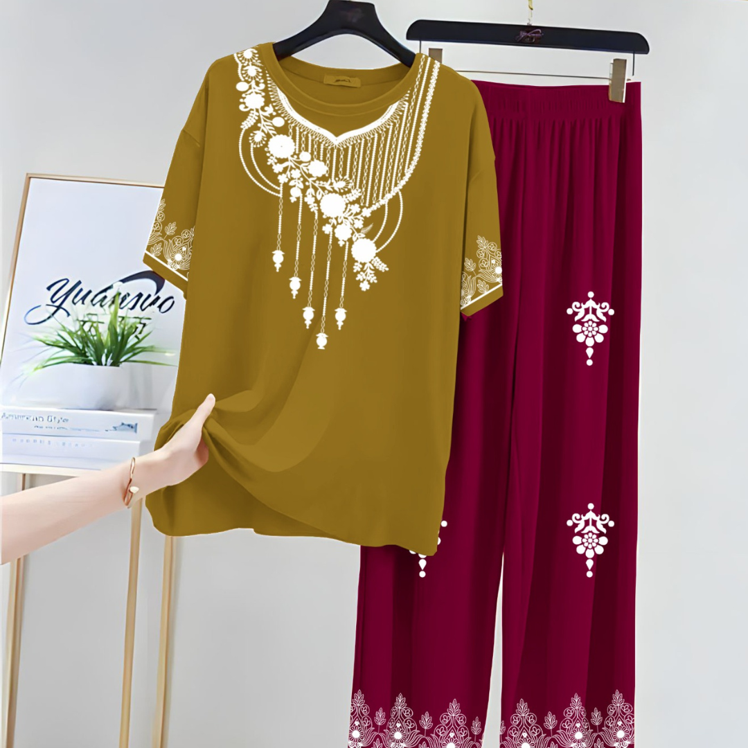 Cotton Jersey Night Suit with Flapper for Women | Stylish Sleepwear Set | Trendy Night Dress for Girls – M, L, XL