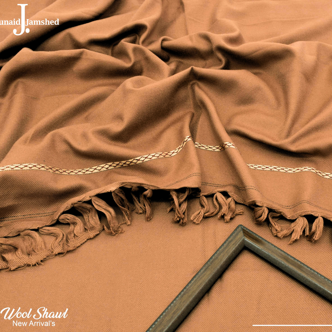 Junaid Jamshed Premium Wool Shawl  | Luxury Soft Wool Winter Shawl for Mens