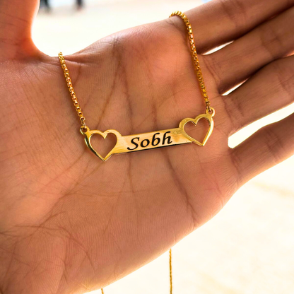 Customized Golden Name Locket – Elegant Personalized Necklace