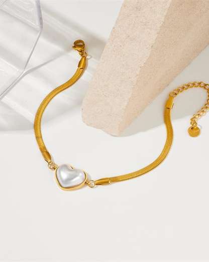 Stainless Steel Heart Bracelet – Timeless Charm, Lasting Strength