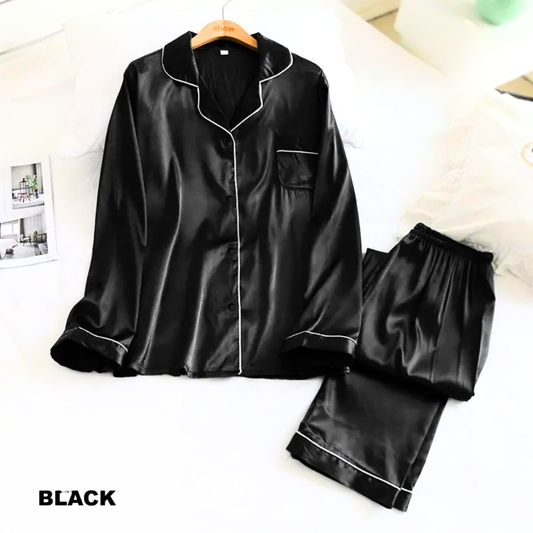 Premium Silk Piping Tracksuit | Stylish Shirt & Trouser Set  Perfect Elegant Look