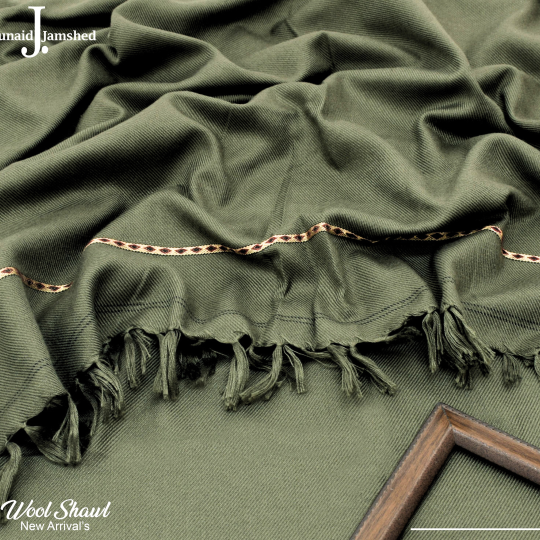 Junaid Jamshed Premium Wool Shawl  | Luxury Soft Wool Winter Shawl for Mens