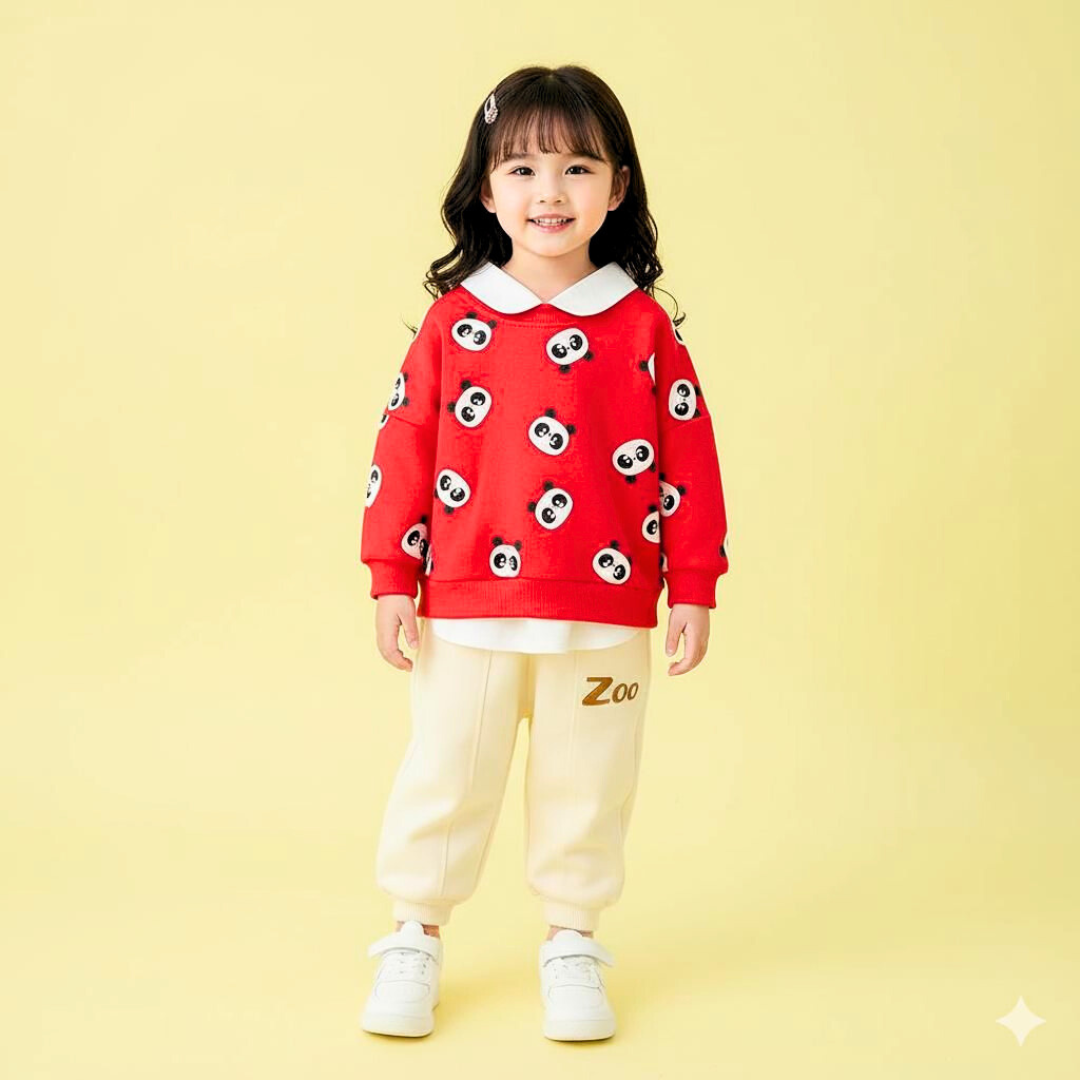 Trendy Kids Fleece Tracksuit | Ultra-Soft Warm Winter Set for Boys & Girls | Stylish & Comfortable Outfit