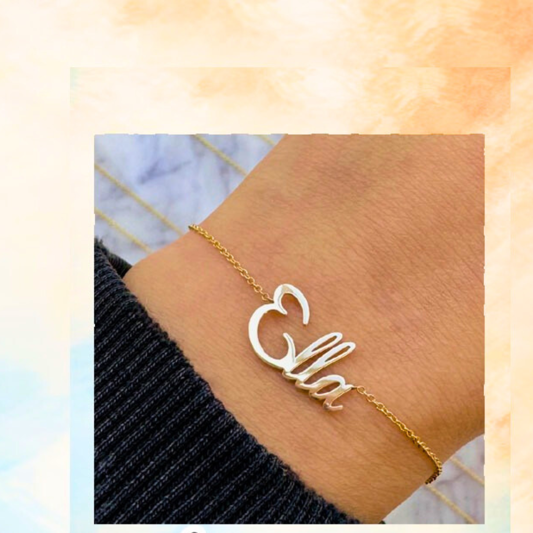 Customized Hand Cuff Bangles for Women – Gold & Silver | Personalized Name Bracelet with Premium Gift Box