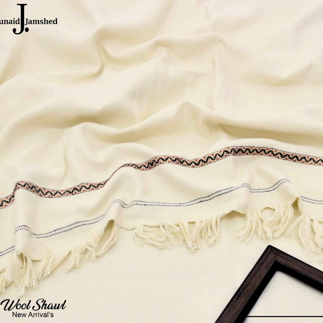 Junaid Jamshed Premium Wool Shawl  | Luxury Soft Wool Winter Shawl for Mens
