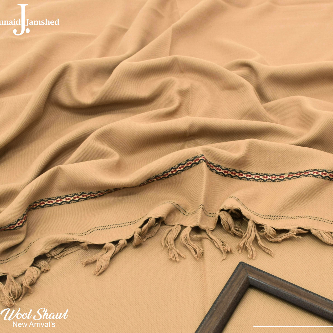 Junaid Jamshed Premium Wool Shawl  | Luxury Soft Wool Winter Shawl for Mens