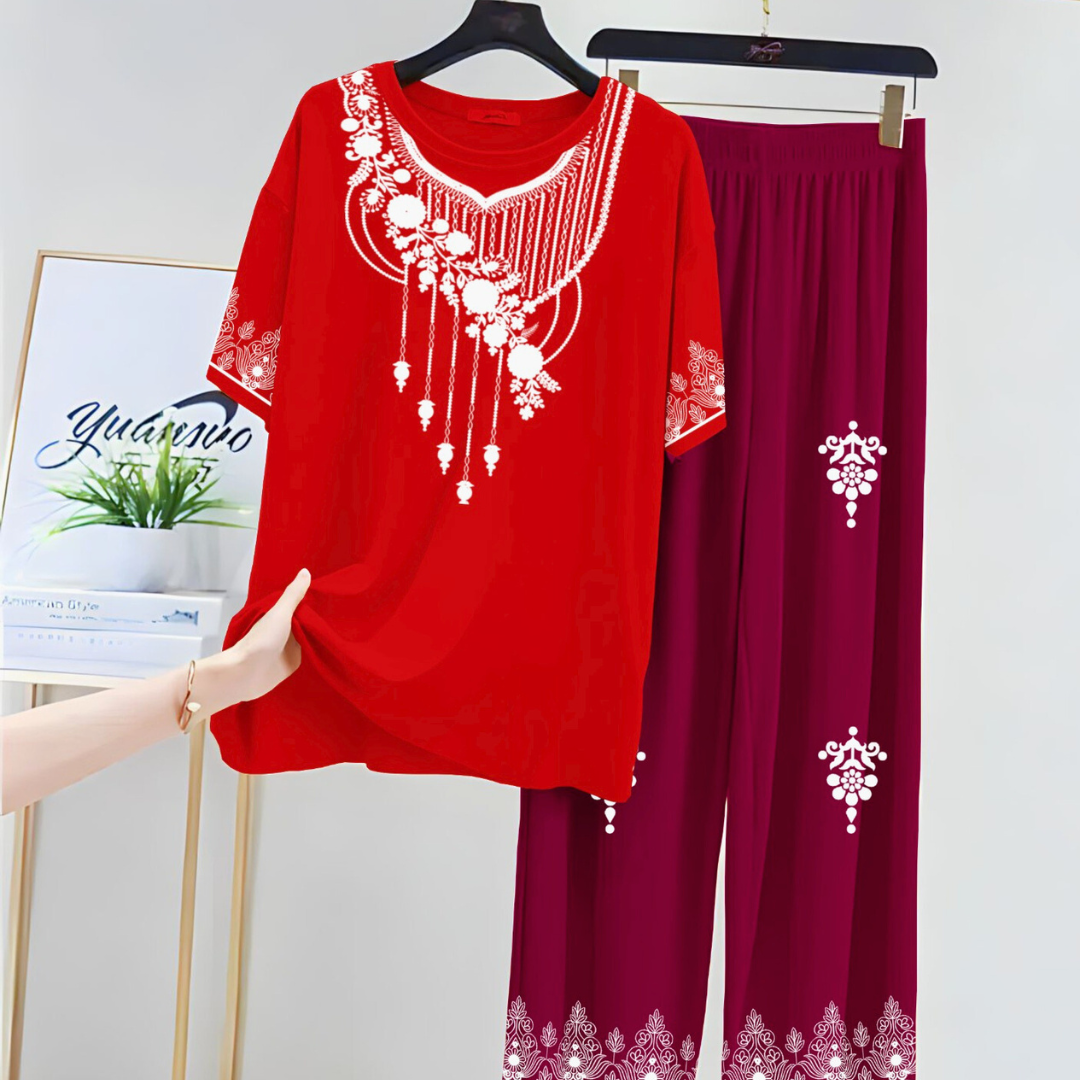 Cotton Jersey Night Suit with Flapper for Women | Stylish Sleepwear Set | Trendy Night Dress for Girls – M, L, XL