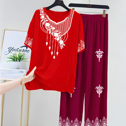 Cotton Jersey Night Suit with Flapper for Women | Stylish Sleepwear Set | Trendy Night Dress for Girls – M, L, XL