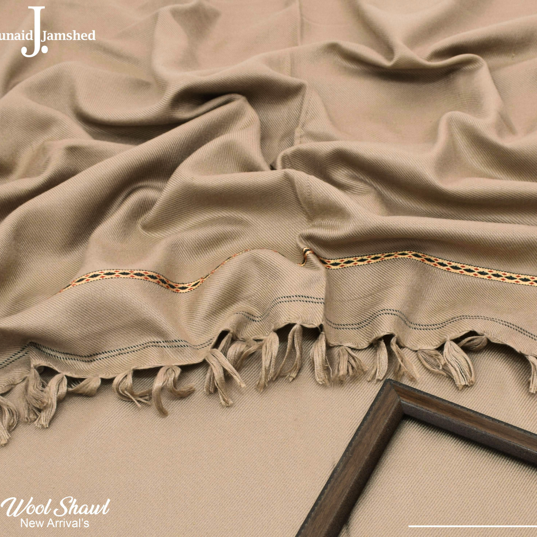 Junaid Jamshed Premium Wool Shawl  | Luxury Soft Wool Winter Shawl for Mens