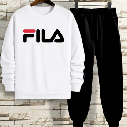 Men’s Black & White Tracksuit | Streetwear Comfort Meets Luxury Warmth